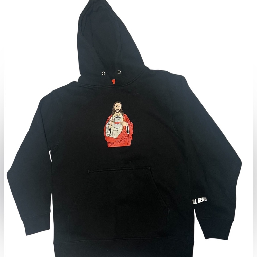 Black Hoodie with Graphic Design